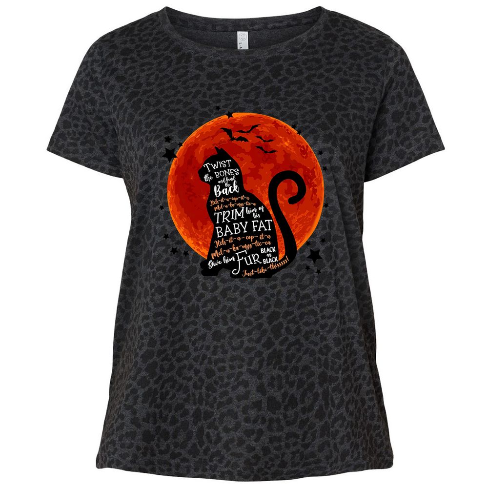 Ladies Curvy Jersey - 8HDFBYLM - Black Leopard - 11