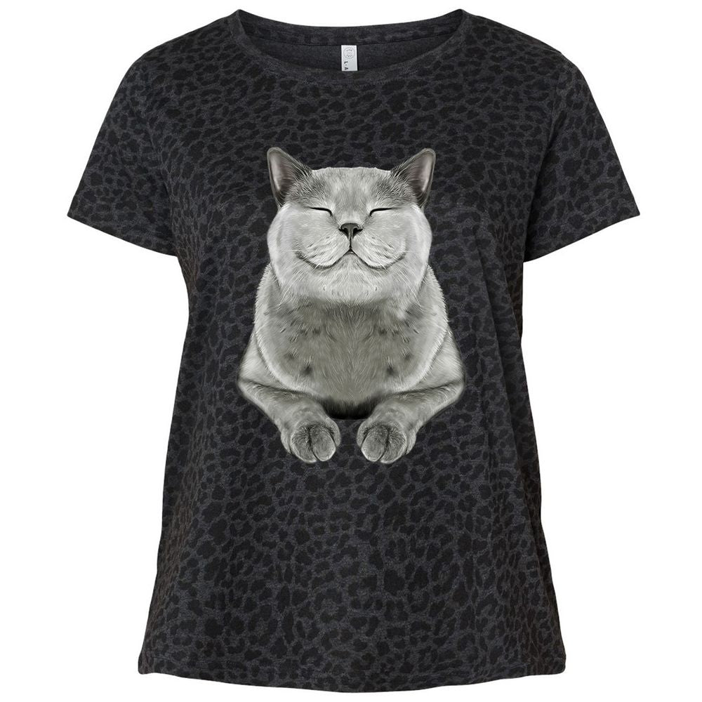 Ladies Curvy Jersey - SV1QKZWT - Black Leopard - 11