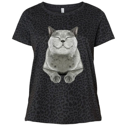 Ladies Curvy Jersey - SV1QKZWT - Black Leopard - 11