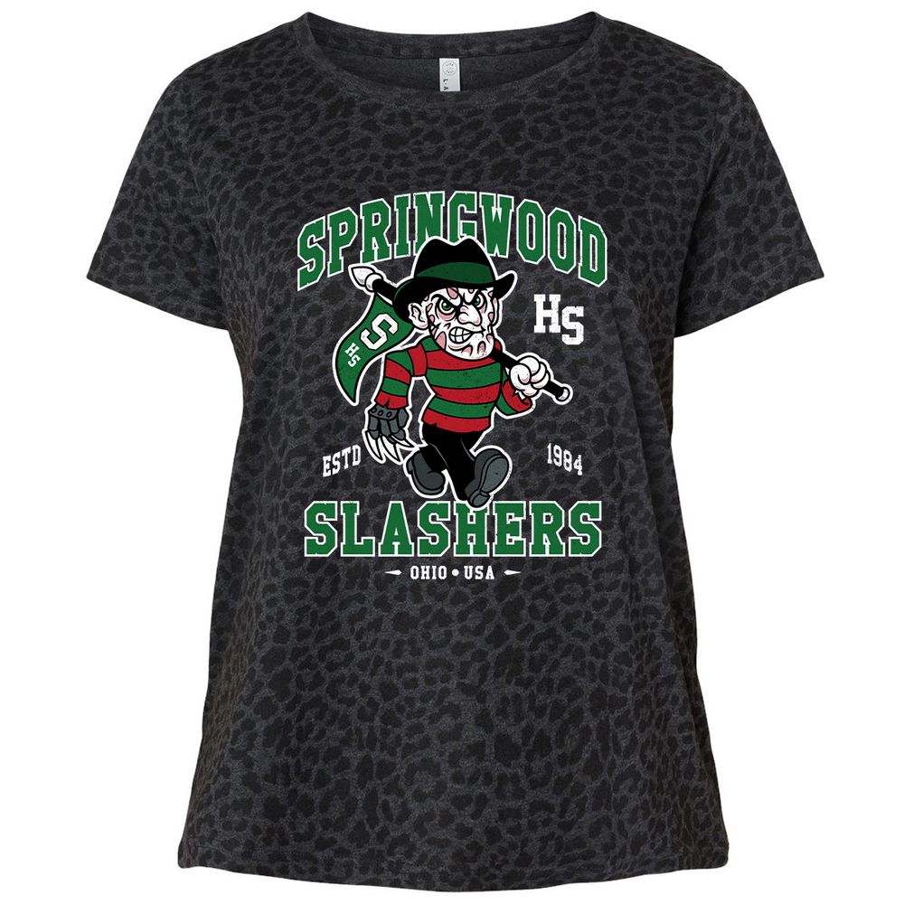 Ladies Curvy Jersey - YJLFLGX2 - Black Leopard - 11