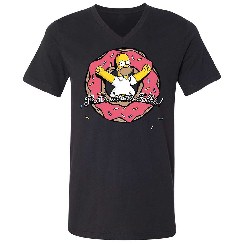 Unisex V-Neck T-Shirt - MPKF3T8D - Black - 11