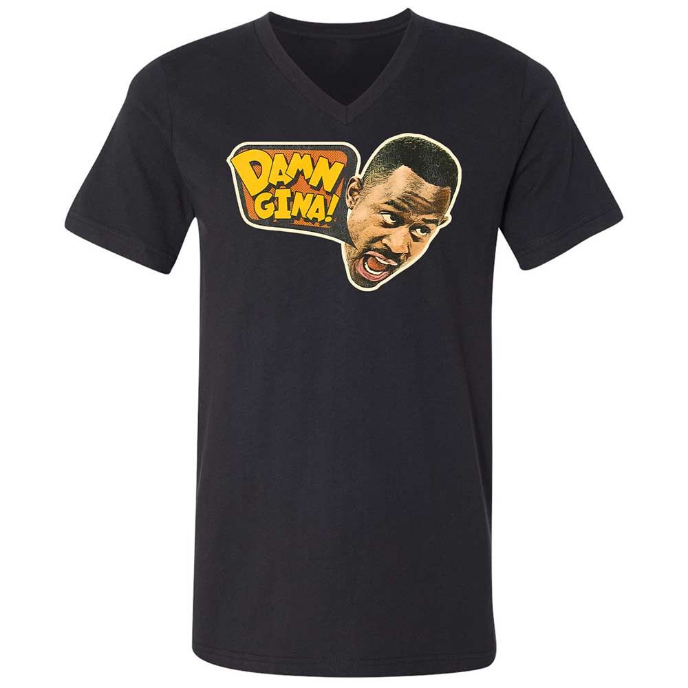 Unisex V-Neck T-Shirt - 4PQSR12N - Black - 11