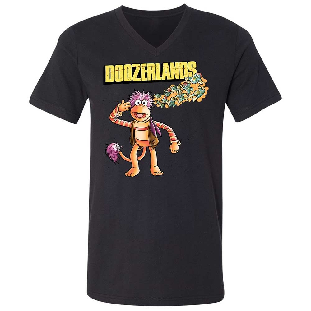 Unisex V-Neck T-Shirt - 3R6U3GJK - Black - 11