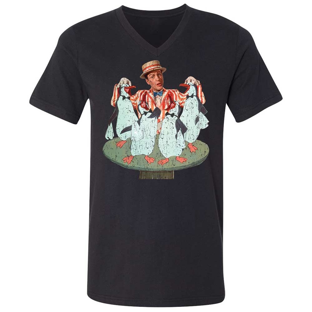 Unisex V-Neck T-Shirt - KMJBCDE2 - Black - 11