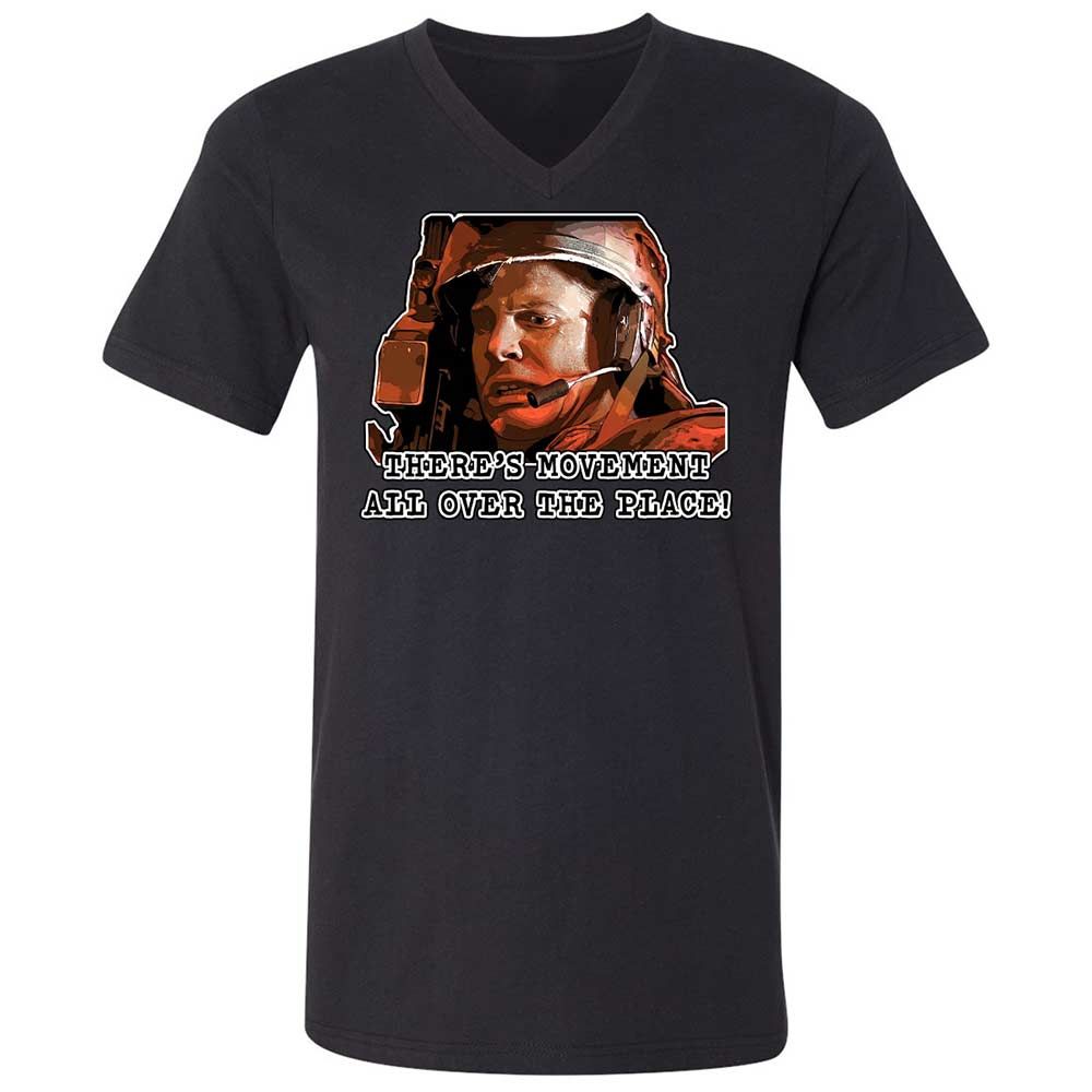 Unisex V-Neck T-Shirt - JE7JE9YW - Black - 11