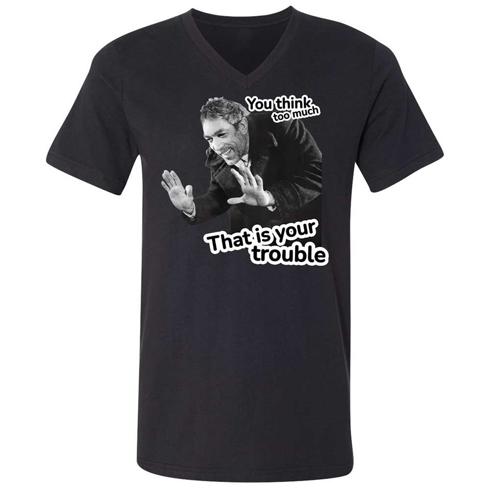 Unisex V-Neck T-Shirt - TC24ENTR - Black - 11