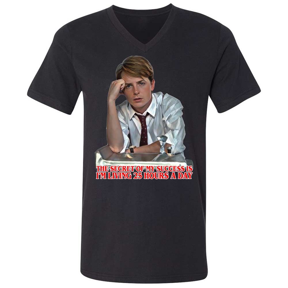 Unisex V-Neck T-Shirt - 99Q39PWJ - Black - 11