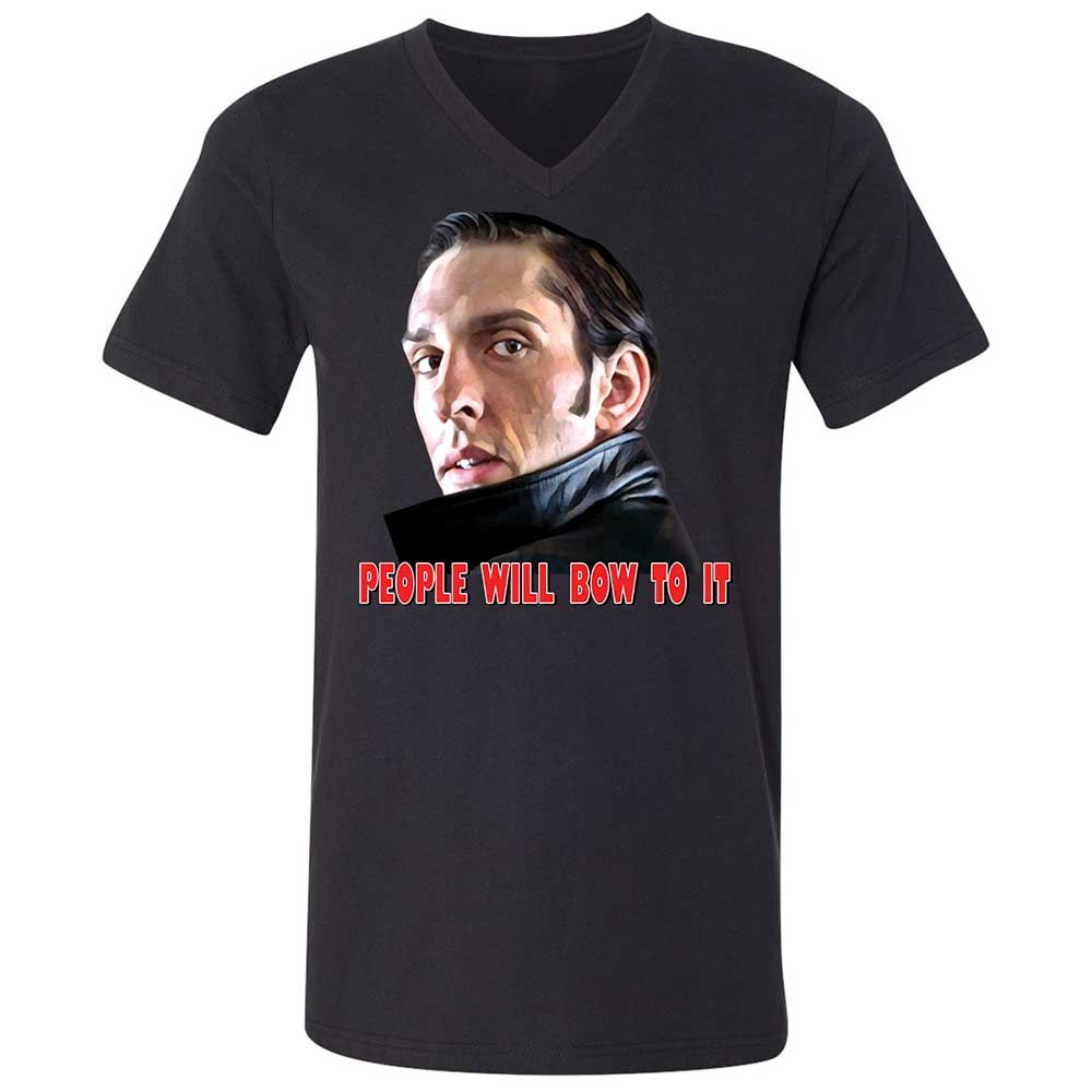 Unisex V-Neck T-Shirt - 798F2RUE - Black - 11