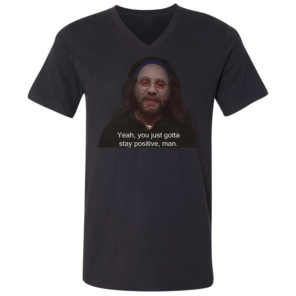Unisex V-Neck T-Shirt - 9JN31XSN - Black - 11