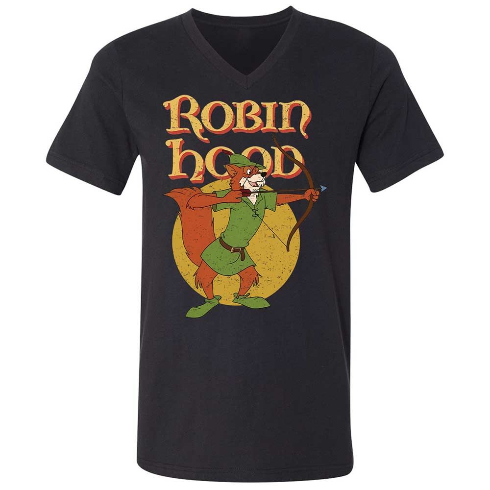 Unisex V-Neck T-Shirt - 74LK12LN - Black - 11