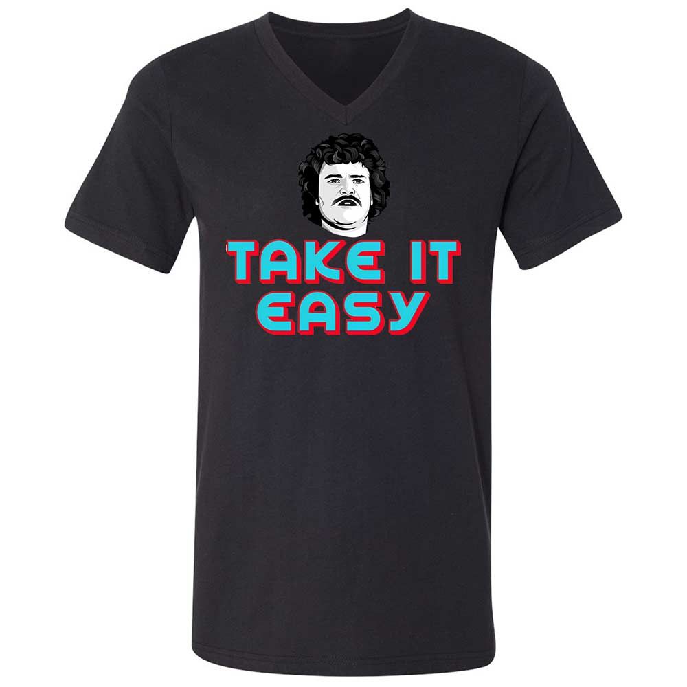 Unisex V-Neck T-Shirt - RJEEG3Y9 - Black - 11