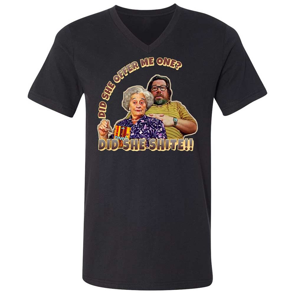 Unisex V-Neck T-Shirt - 5ELJMM3V - Black - 11