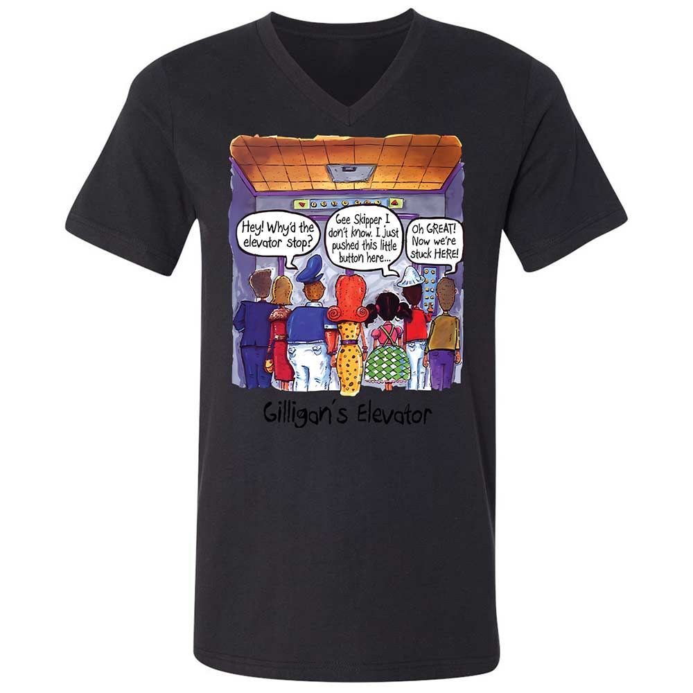 Unisex V-Neck T-Shirt - 2LAMZU2D - Black - 11