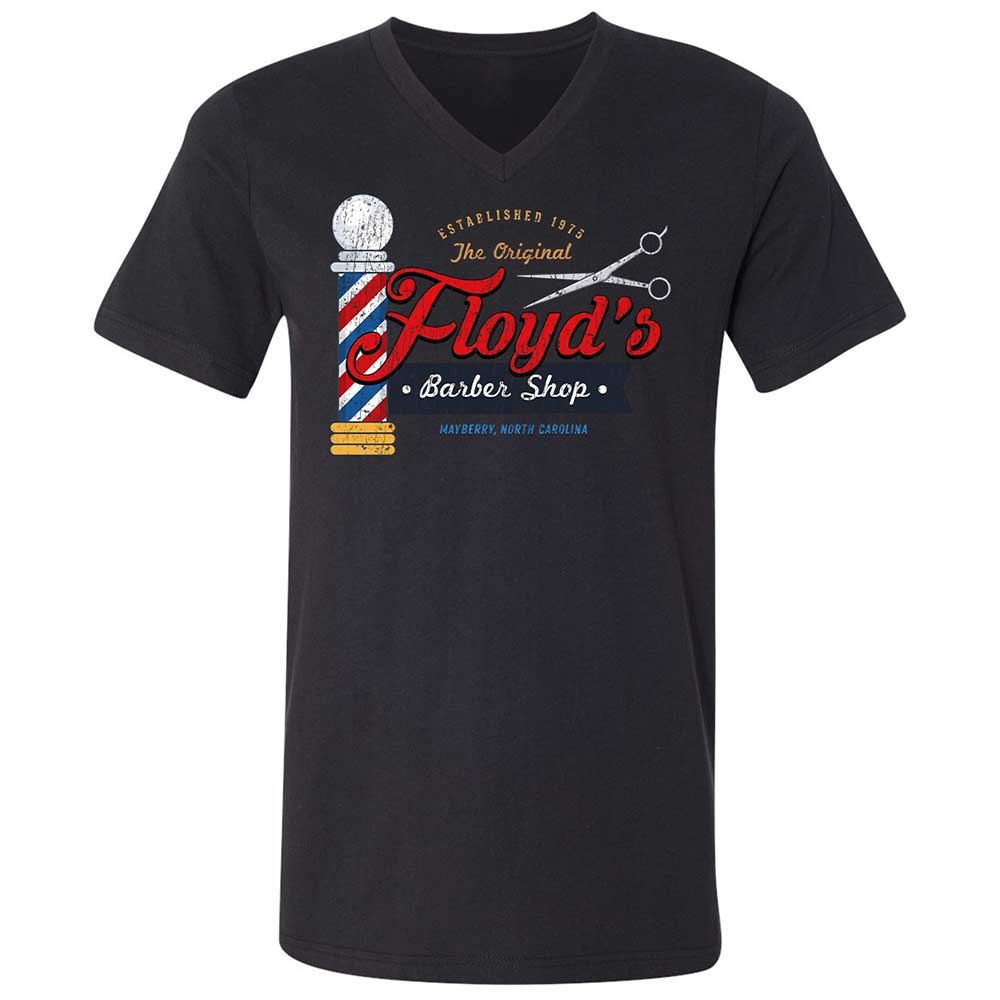 Unisex V-Neck T-Shirt - 9NQY7WGG - Black - 11