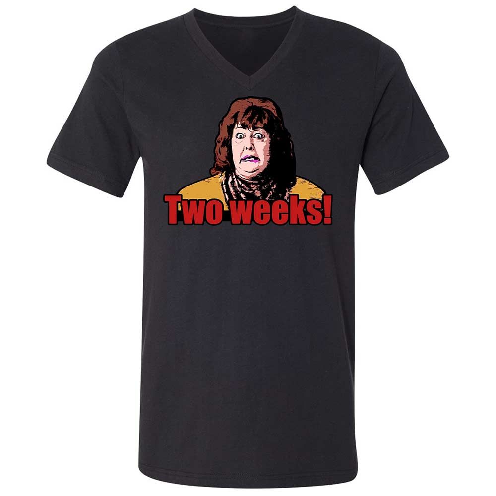 Unisex V-Neck T-Shirt - H9M9T2TE - Black - 11