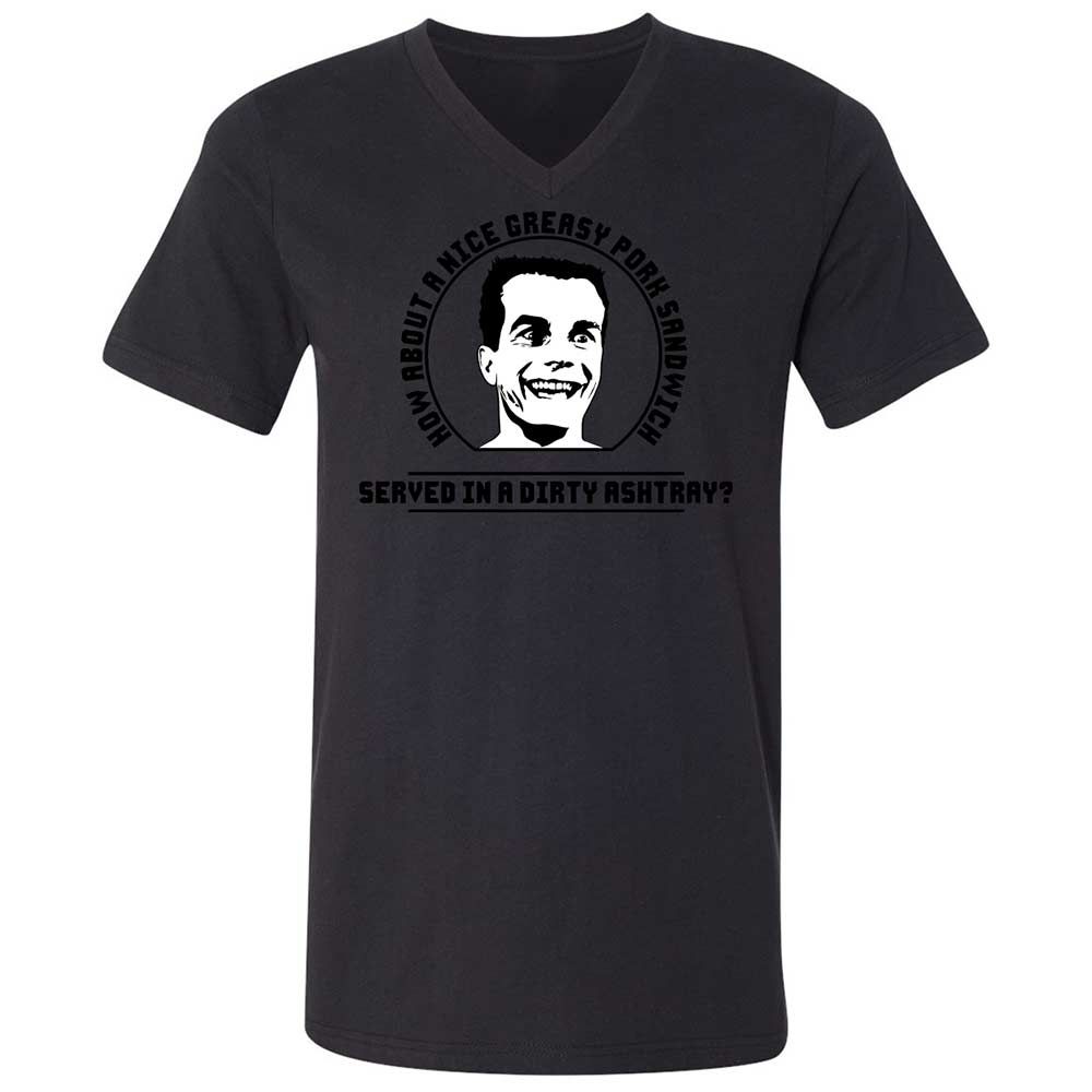 Unisex V-Neck T-Shirt - 627AC5LQ - Black - 11
