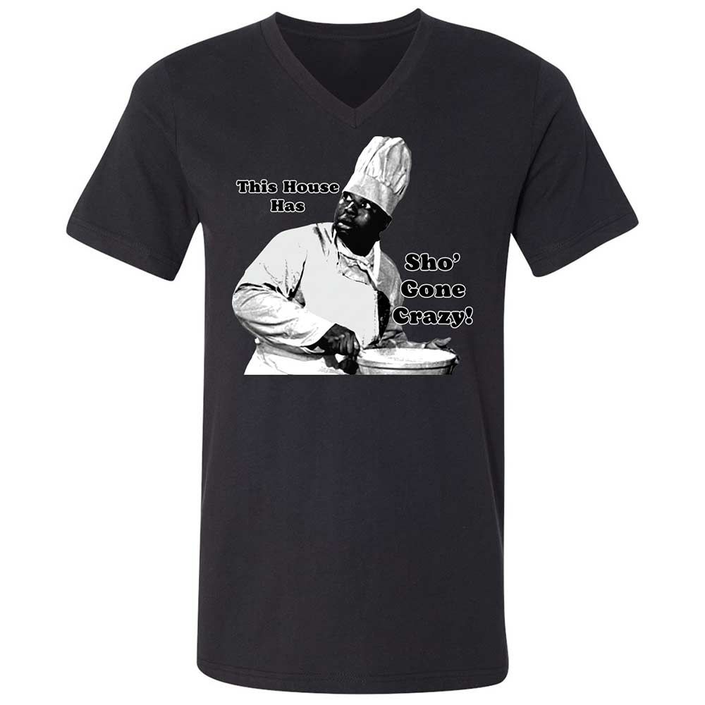 Unisex V-Neck T-Shirt - D2QFEQRA - Black - 11