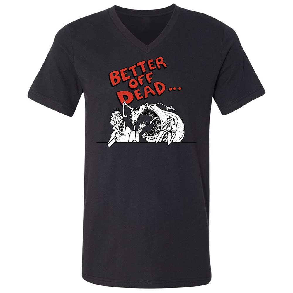 Unisex V-Neck T-Shirt - 48HJX2X5 - Black - 11