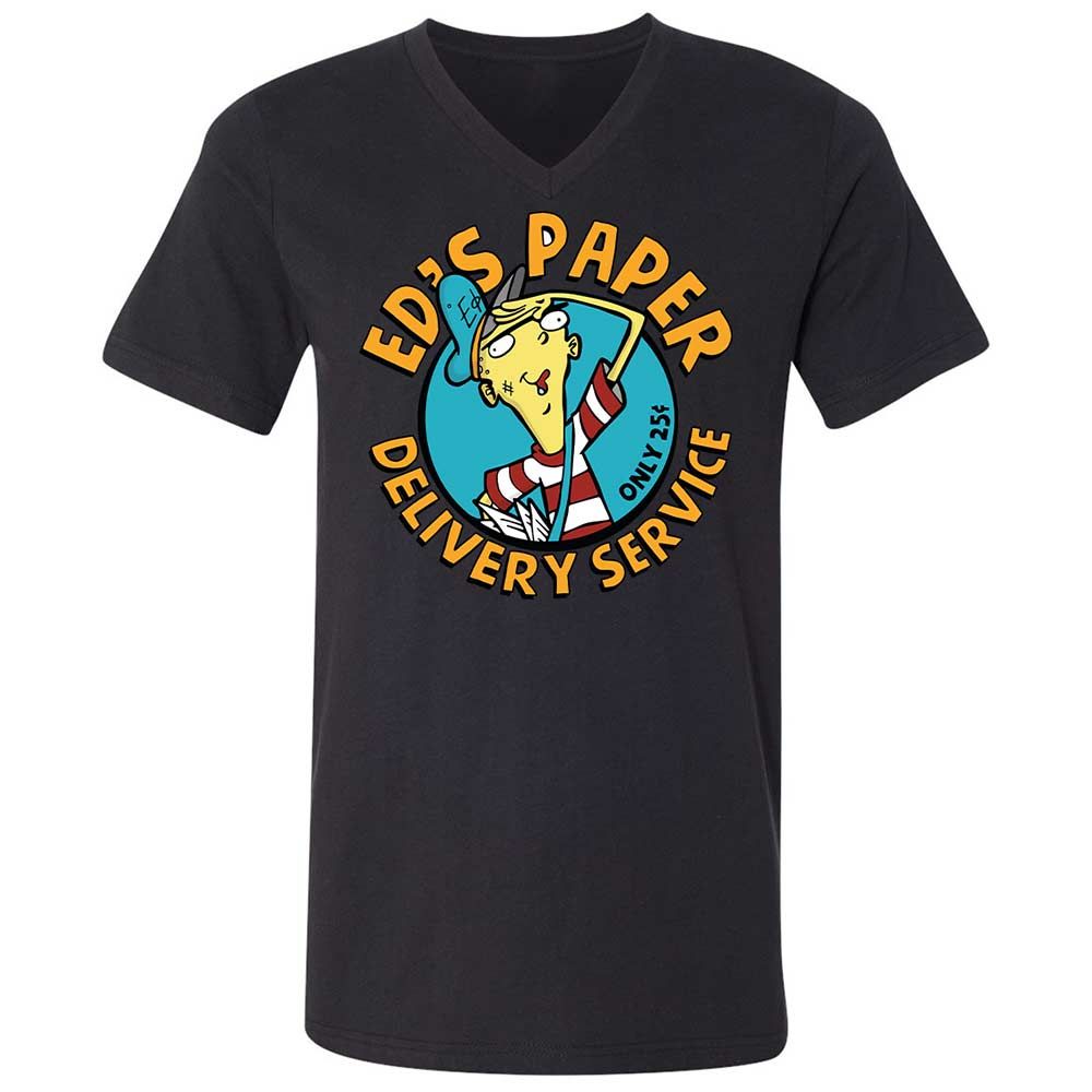 Unisex V-Neck T-Shirt - M6CTV62E - Black - 11