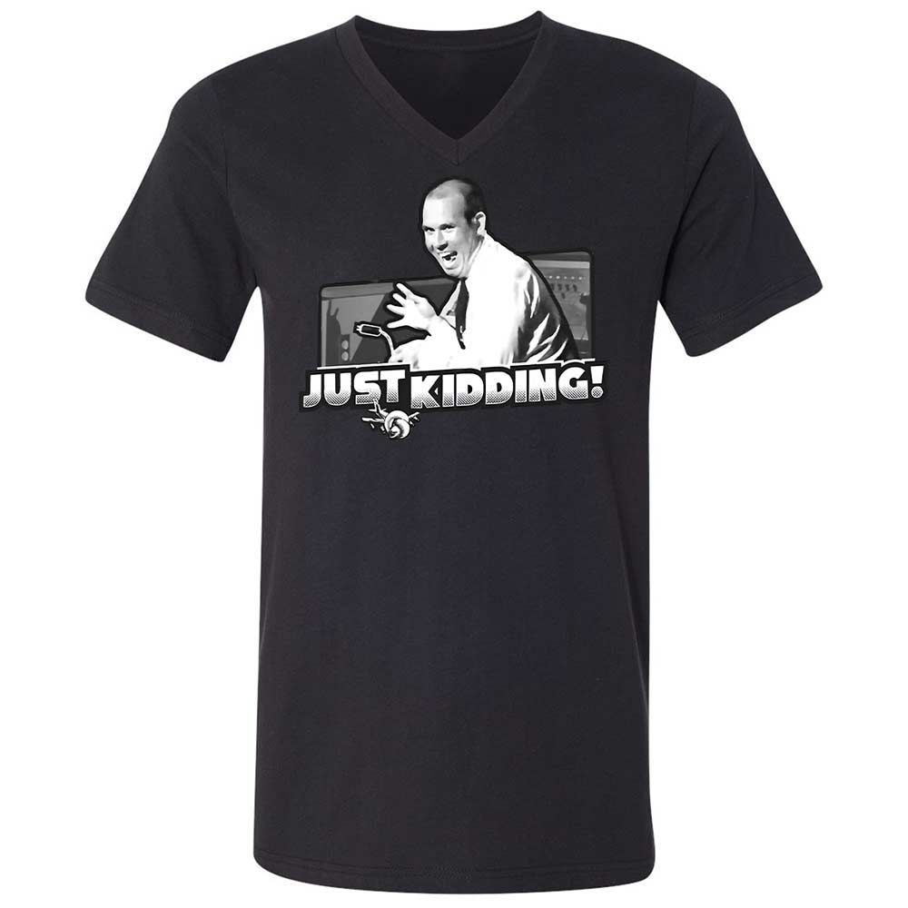 Unisex V-Neck T-Shirt - JZWFLF69 - Black - 11