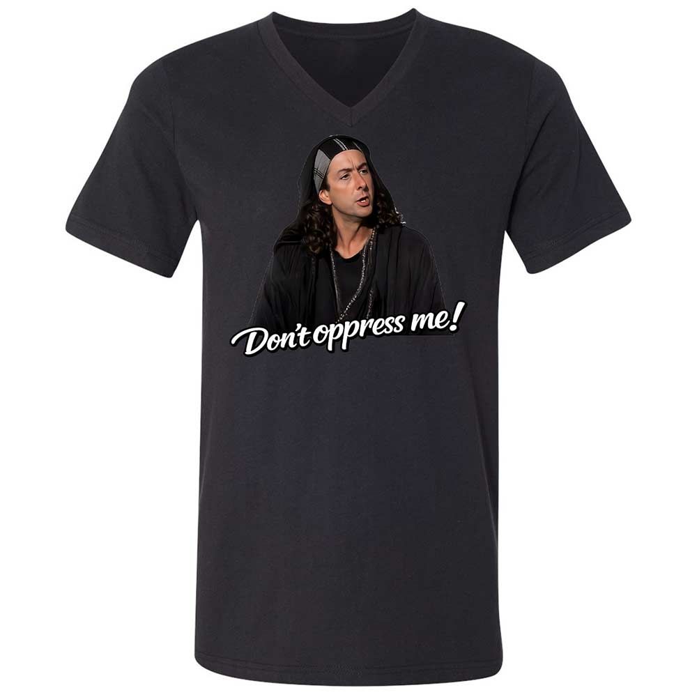 Unisex V-Neck T-Shirt - 6DBA2CCF - Black - 11