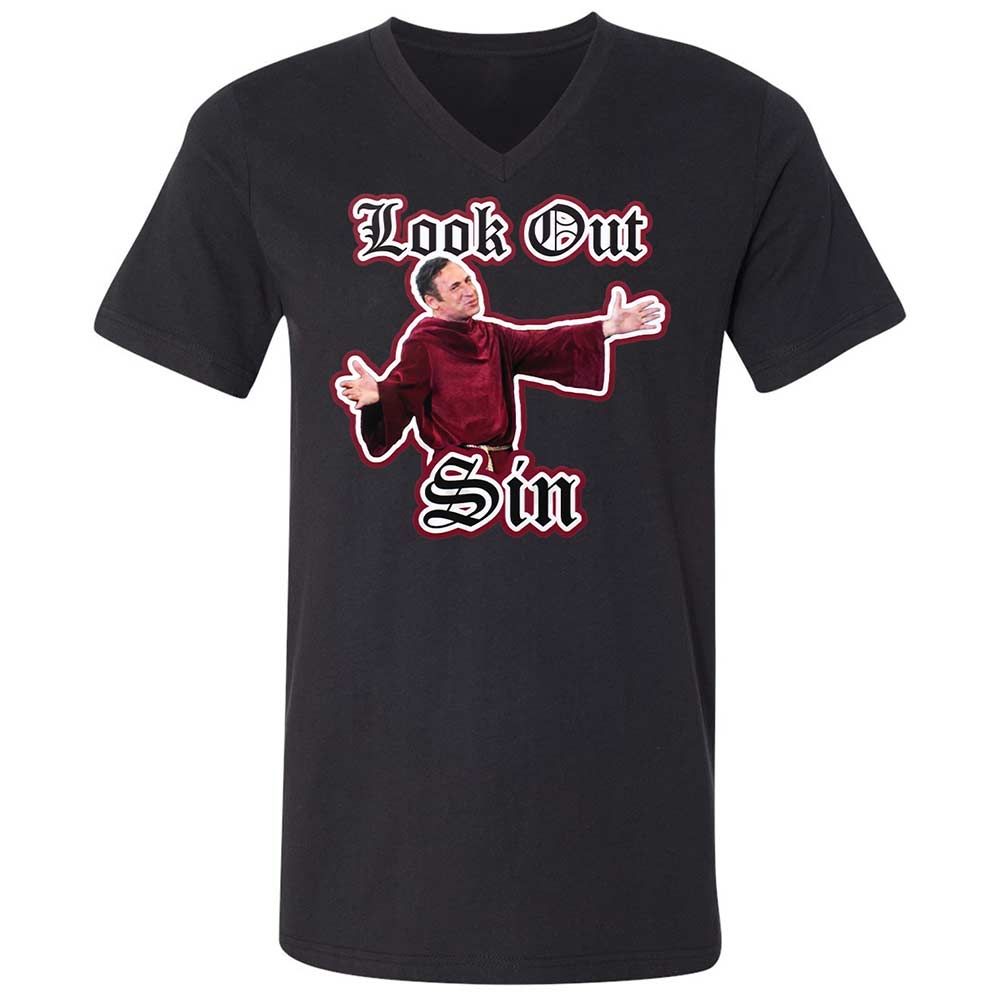 Unisex V-Neck T-Shirt - 779LZF8Z - Black - 11