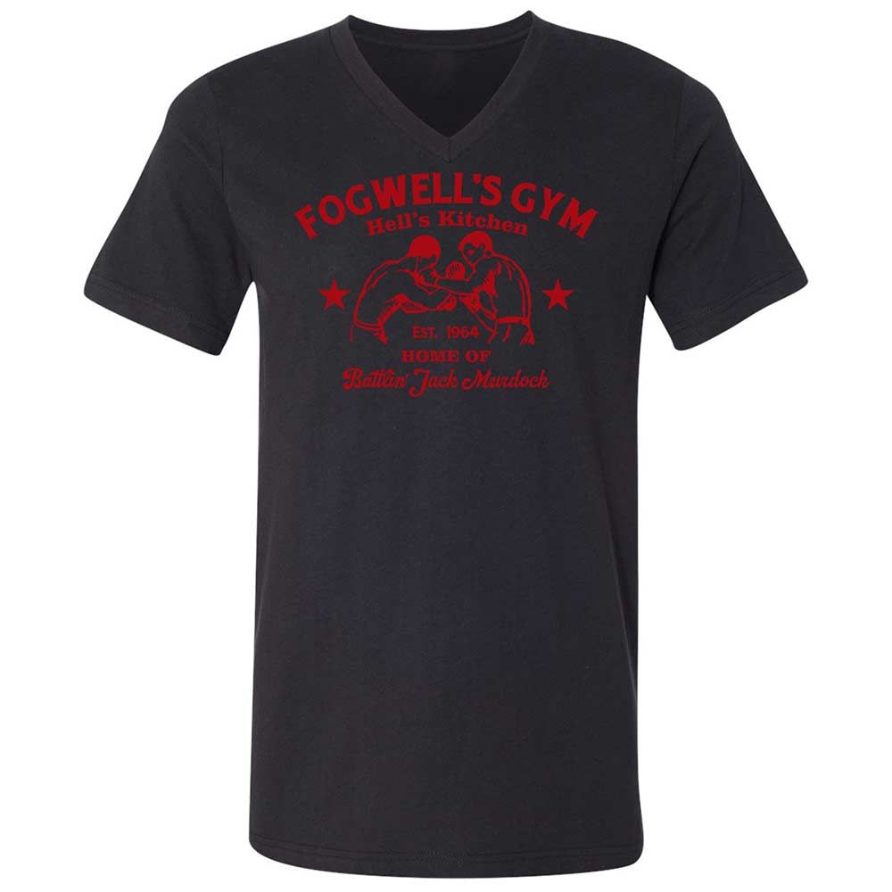 Unisex V-Neck T-Shirt - F72RK7BQ - Black - 11