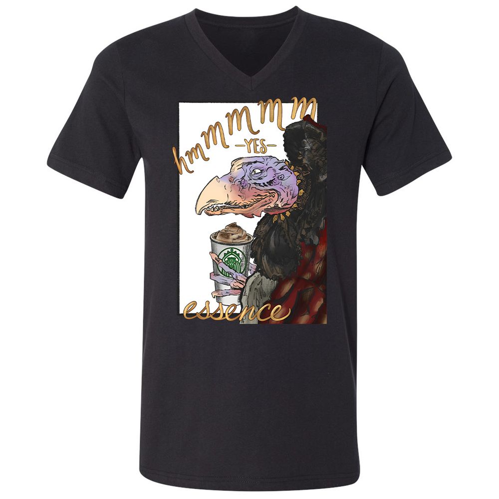 Unisex V-Neck T-Shirt - PFGXW8Z6 - Black - 11
