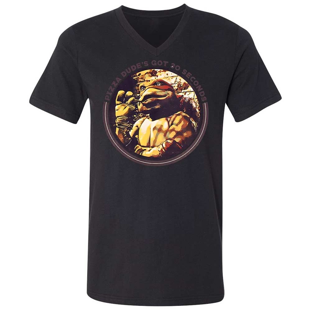 Unisex V-Neck T-Shirt - TMX7ZPRY - Black - 11