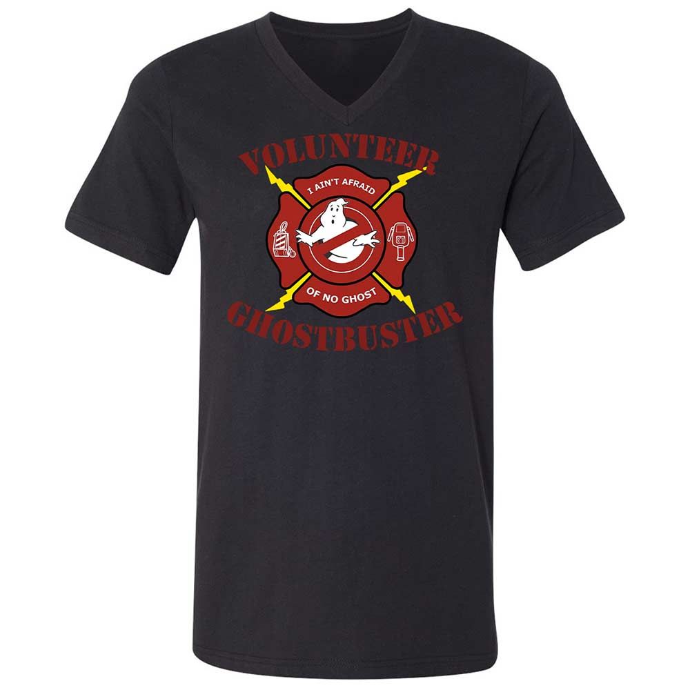 Unisex V-Neck T-Shirt - 4DHMVYJT - Black - 11