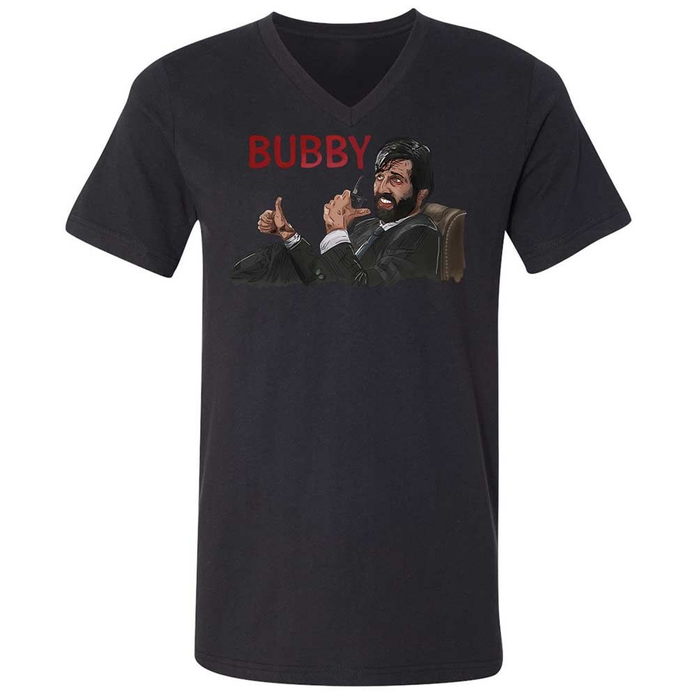 Unisex V-Neck T-Shirt - 7LNYNKHQ - Black - 11