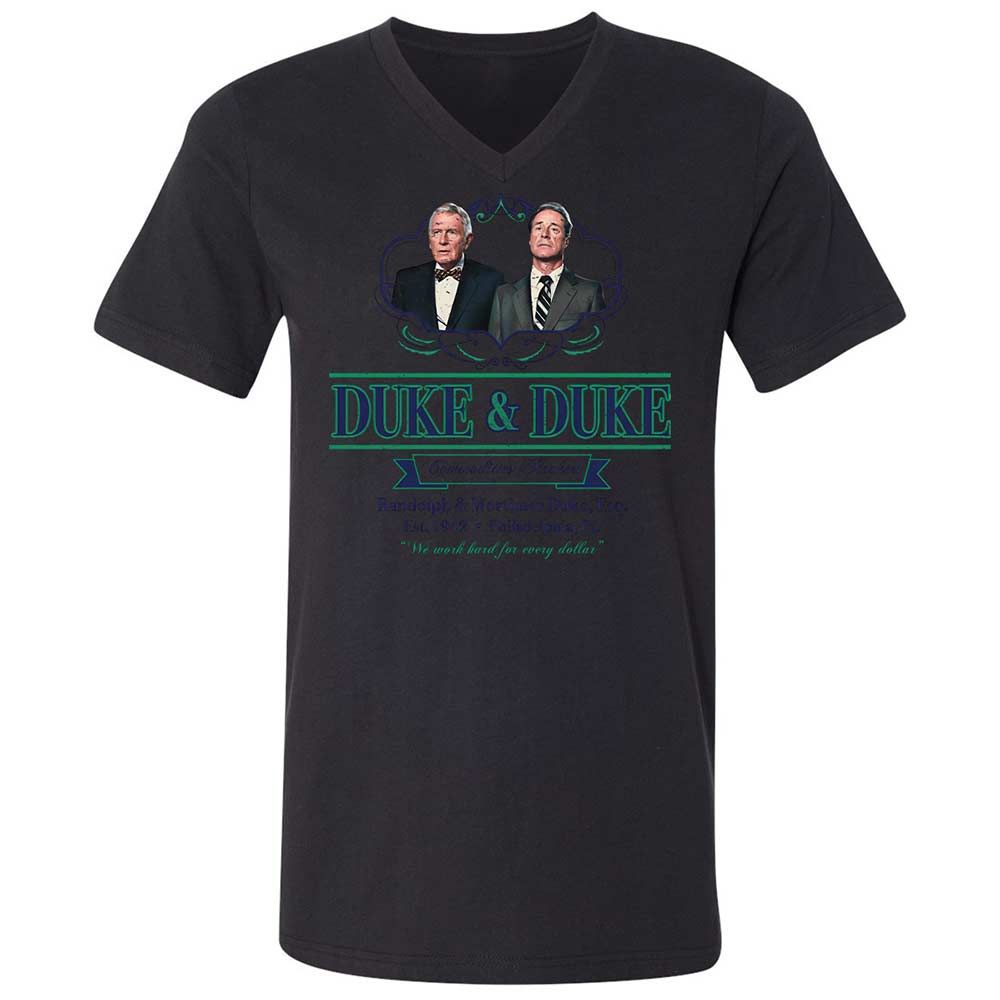 Unisex V-Neck T-Shirt - L7579SH3 - Black - 11