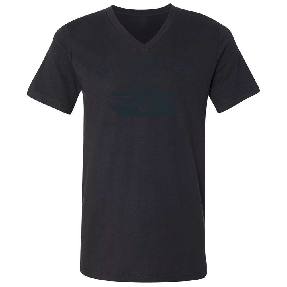 Unisex V-Neck T-Shirt - 834JBRNV - Black - 11