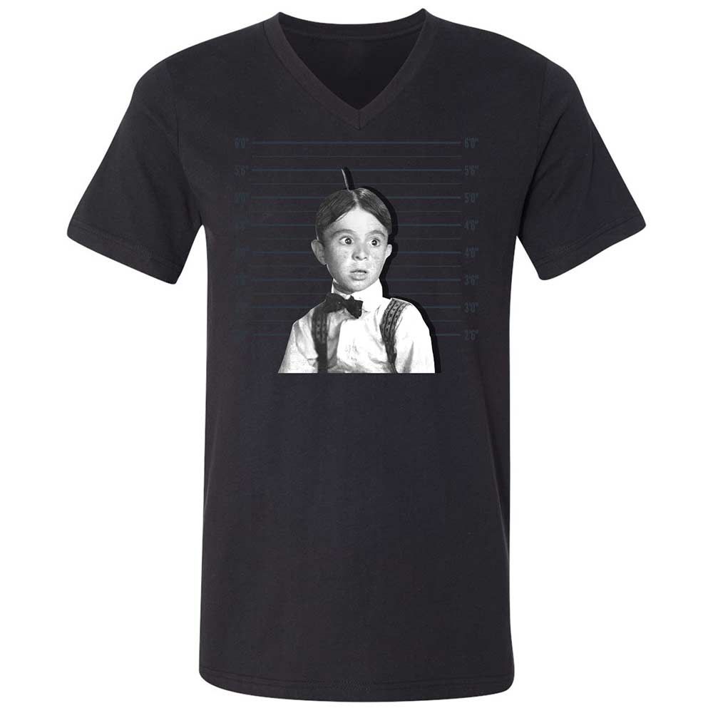 Unisex V-Neck T-Shirt - M89Y22R8 - Black - 11