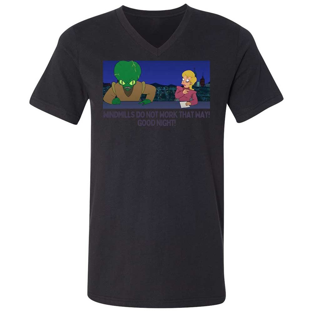 Unisex V-Neck T-Shirt - J9YV6QZ2 - Black - 11
