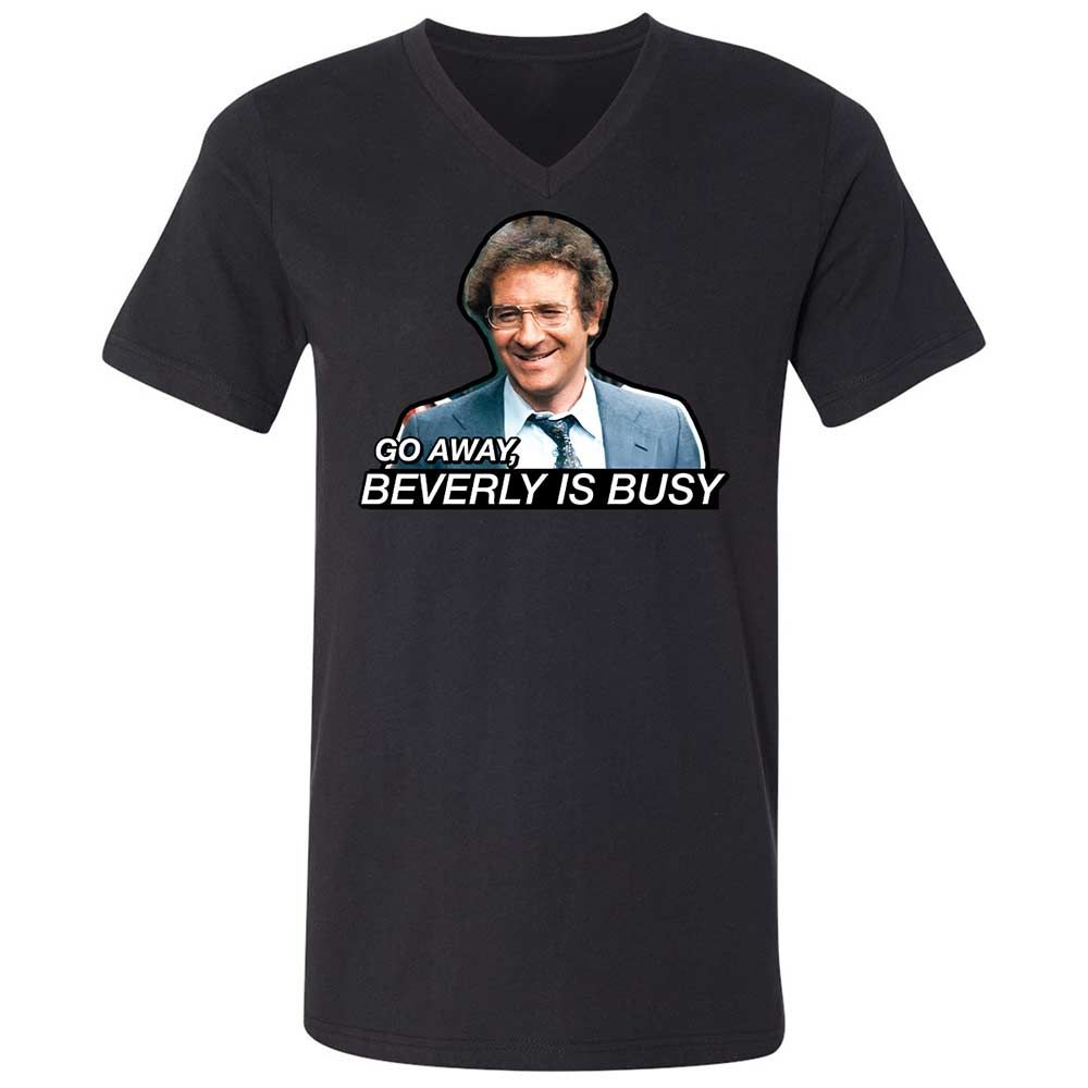 Unisex V-Neck T-Shirt - W77PZ8AL - Black - 11
