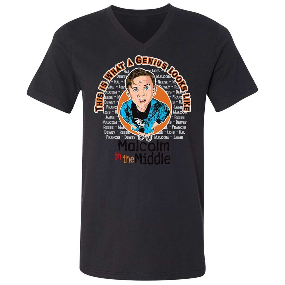 Unisex V-Neck T-Shirt - 2HJKEGH7 - Black - 11