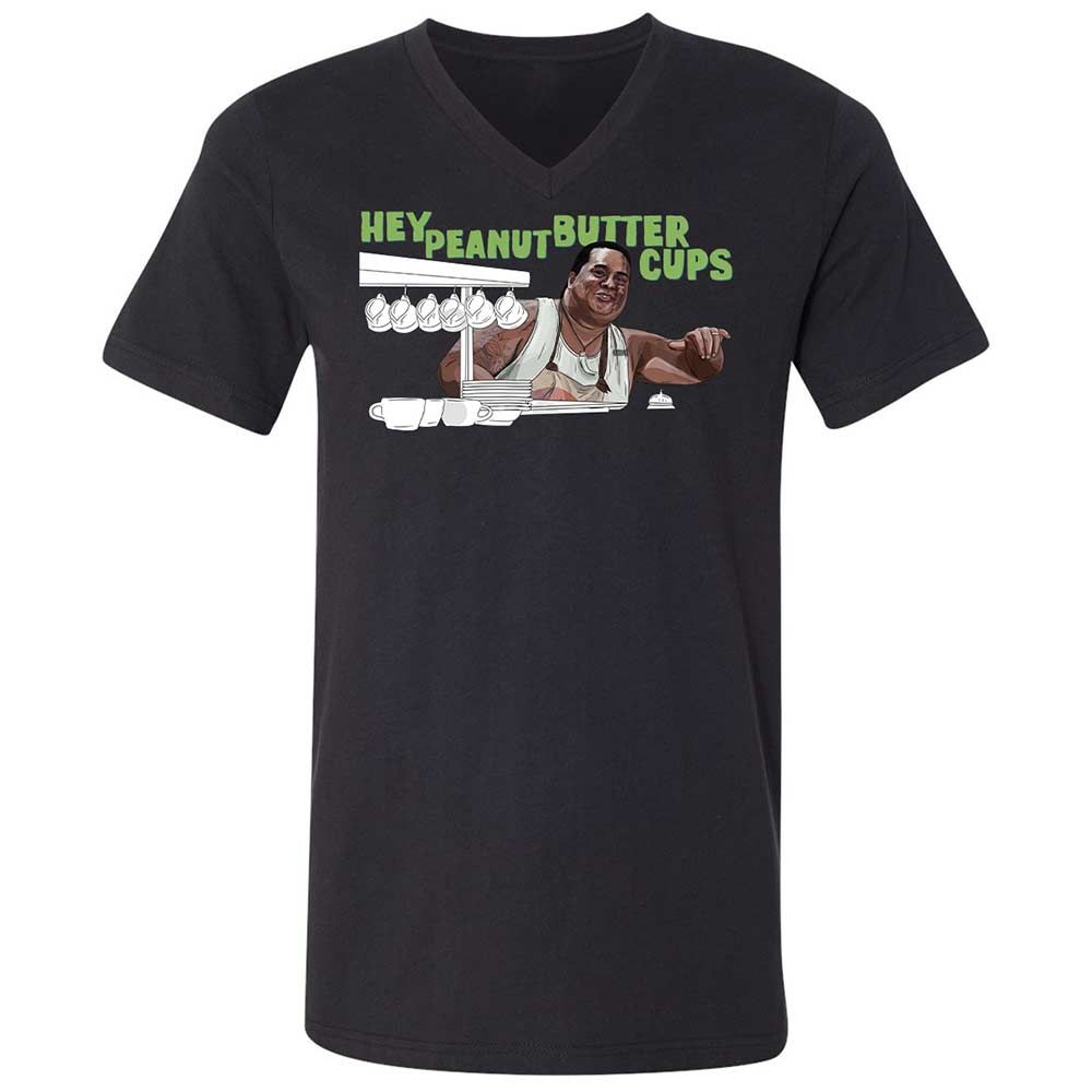 Unisex V-Neck T-Shirt - HWVL5234 - Black - 11