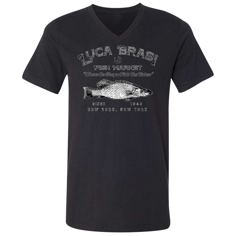 Unisex V-Neck T-Shirt - BWE1PJFW - Black - 11