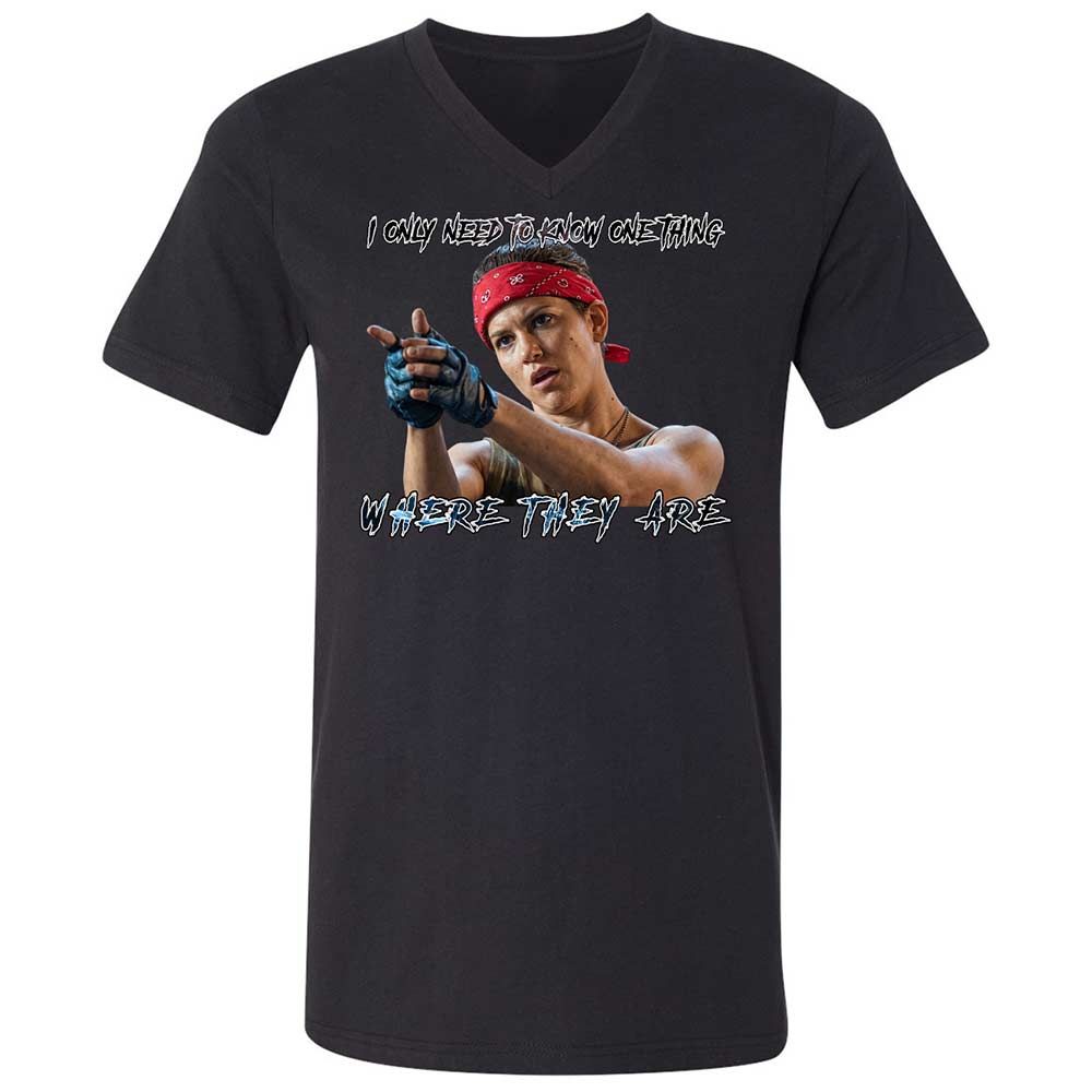Unisex V-Neck T-Shirt - HF3YK7CA - Black - 11