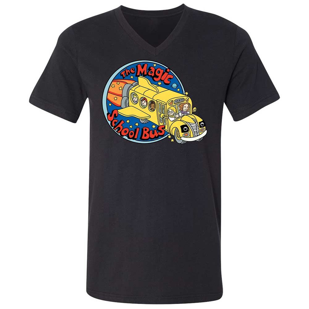 Unisex V-Neck T-Shirt - 7WT8Y391 - Black - 11