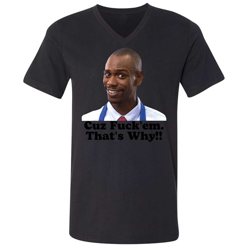 Unisex V-Neck T-Shirt - 3CCZWHEV - Black - 11