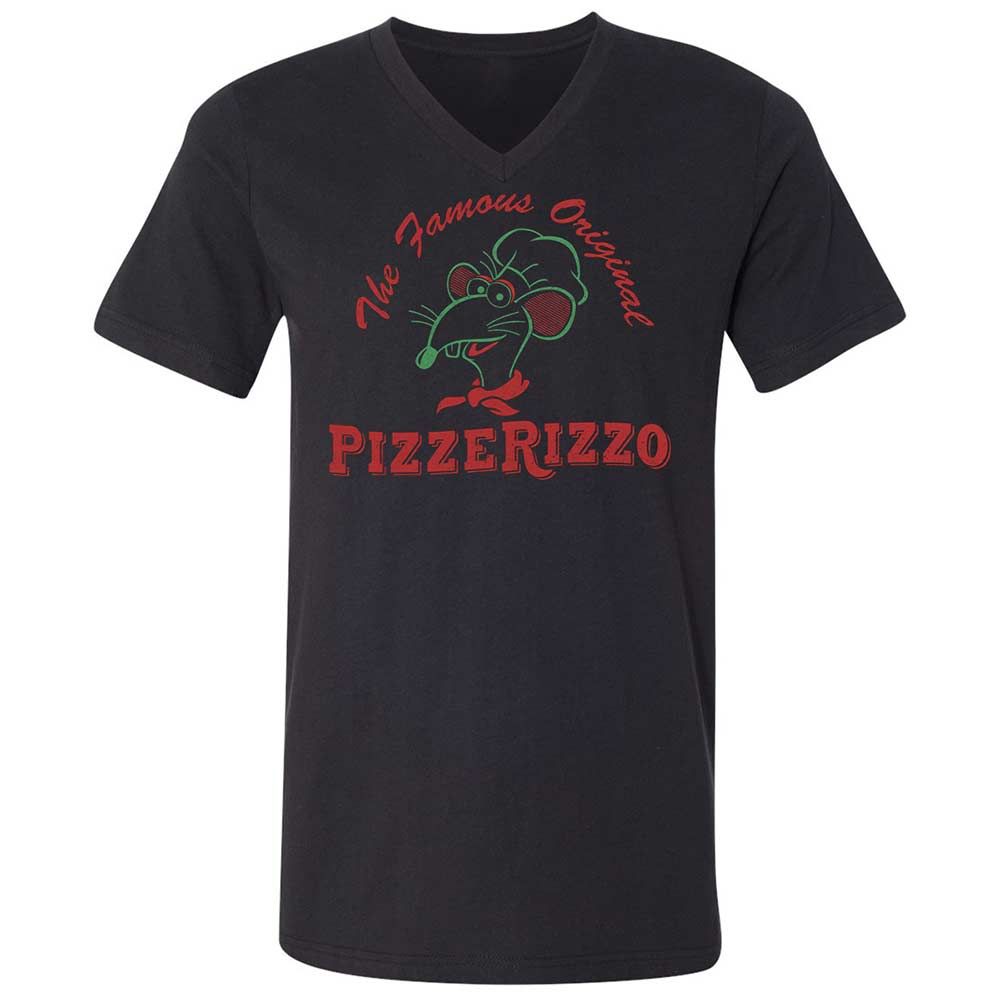 Unisex V-Neck T-Shirt - 5656WHM3 - Black - 11