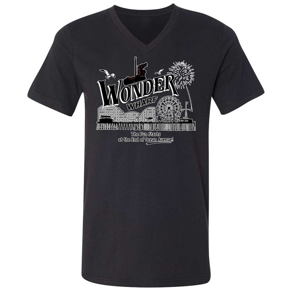 Unisex V-Neck T-Shirt - 9GY81CP5 - Black - 11