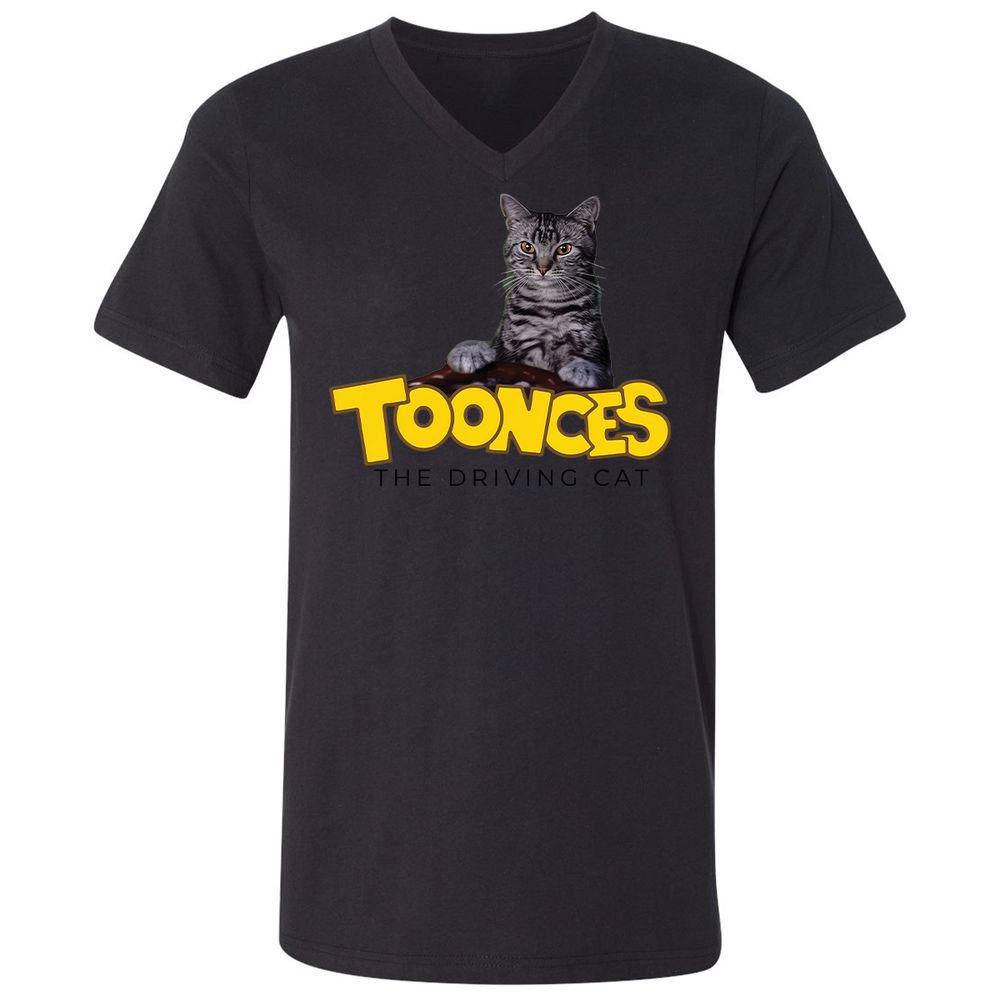 Unisex V-Neck T-Shirt - SN7WGWV3 - Black - 11