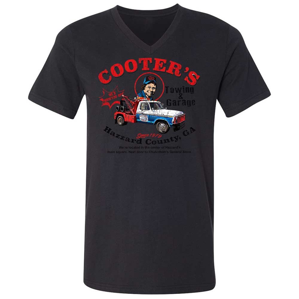 Unisex V-Neck T-Shirt - C16JXMKQ - Black - 11