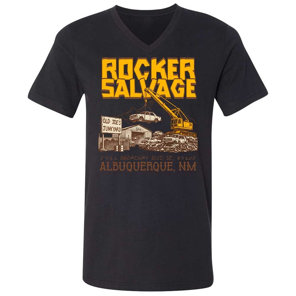 Unisex V-Neck T-Shirt - SW93D7BT - Black - 11