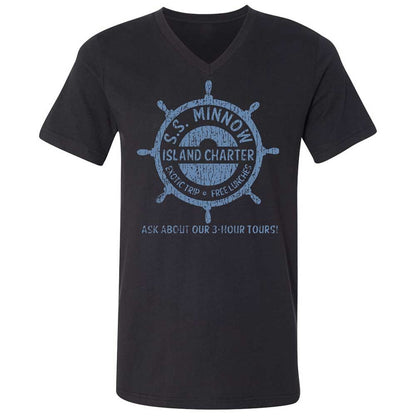 Unisex V-Neck T-Shirt - AH8PNLJ1 - Black - 11
