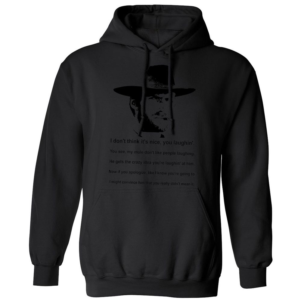 Clint Eastwood Mule Quote - Black - 11