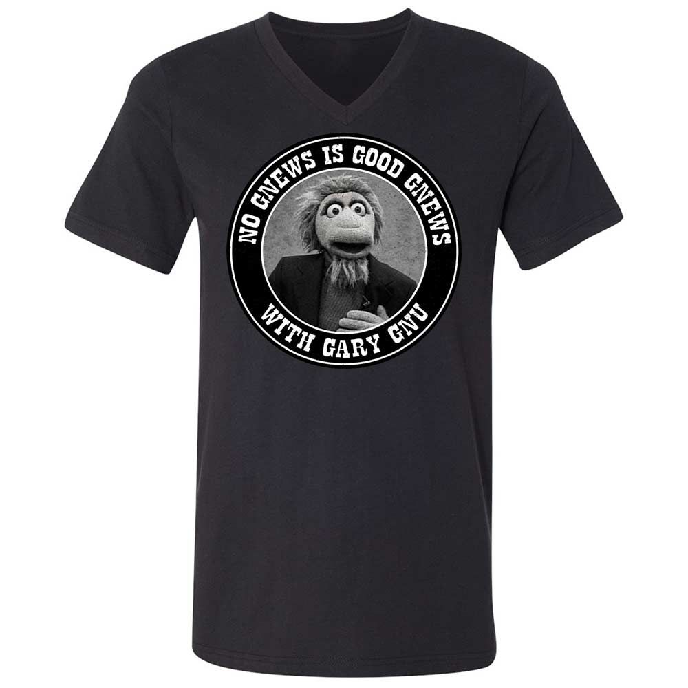 Unisex V-Neck T-Shirt - 2V7PJS9D - Black - 11